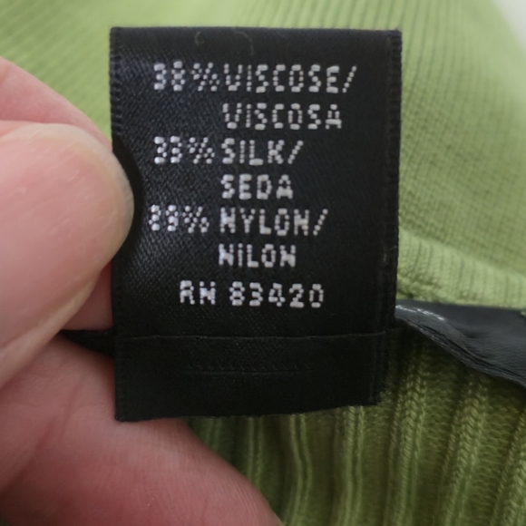 August Silk Green Ribbed Embellished Tank Top - Picture 4 of 9